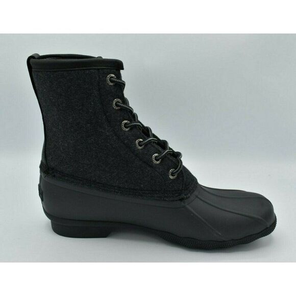 Sperry Mens Size 8 M Saltwater Wool Dark Grey Duck Boots Shoes STS23076 main image 6